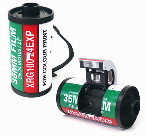 Transformer - aparat fotograficzny w rolce filmu 35 mm