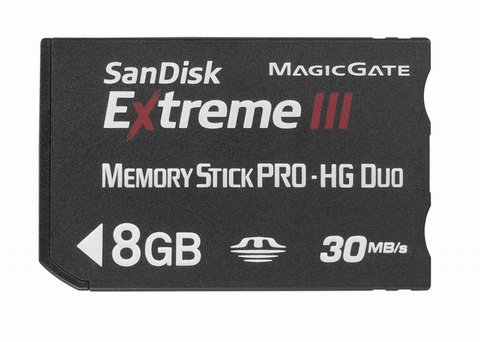 SanDisk Extreme III Memory Stick PRO-HG Duo 8 GB
