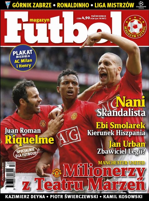 Okładka pierwszego numeru 'Magazynu Futbol'