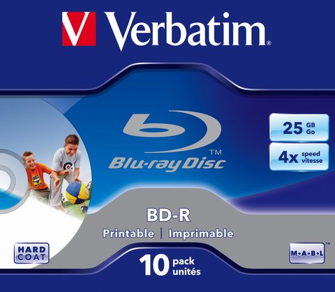10-ciopak Blu-ray 25 GB 4x BD-R