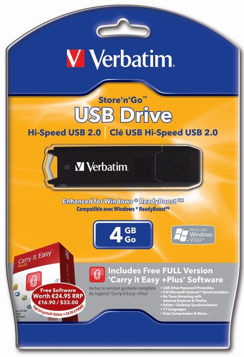 Verbatim USB 2.0 Drive Store ‘n’ Go 4 GB