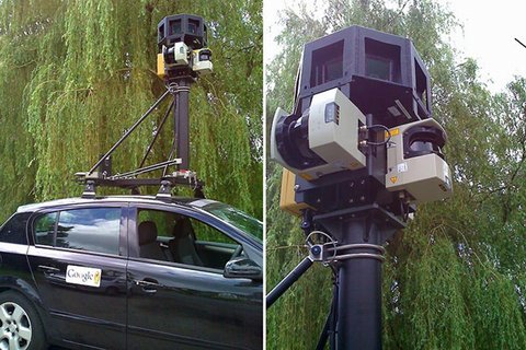 Samochód Google z kamerą 360-stopniową dla Street View