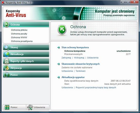 Program Kaspersky Anti-Virus 7.0