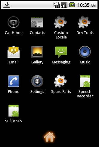 Ekran smartfonu z zainstalowanym trojanem Foncy (aplikacja SuiConFo)
