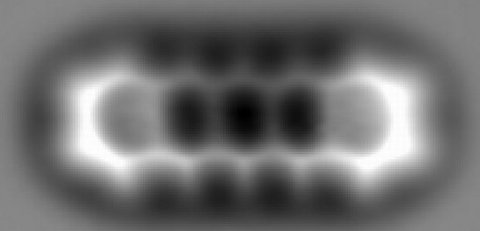Zdjęcie molekuły pentacenu