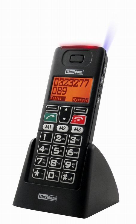 Maxcom MM500BB Black GPRS telefon dla Seniorów