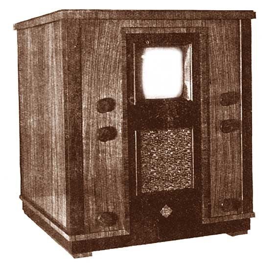 Jeden z pierwszych telewizorów, 1934r., o rozdzielczości 180p